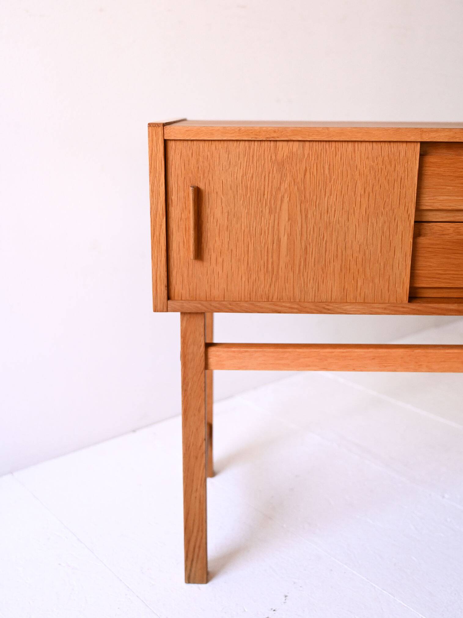 Vintage Scandinavian Entryway Cabinet in Light Teak
