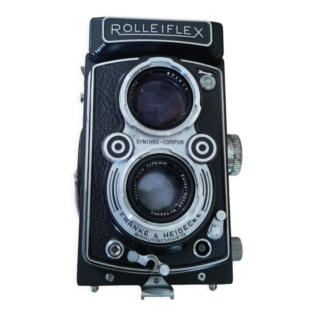 【完動品】二眼レフカメラ Rolleiflex F3.5 75mm Rolleiflex 3.5F, Carl Zeiss Planar 75mm f3.5 Lens, with Case