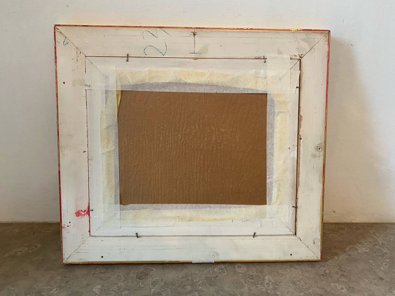 Signed village landscape