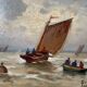 Set of 2 old paintings signed G. Cordier, early twentieth century