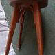 Tabouret à pieds compas et bois courbé