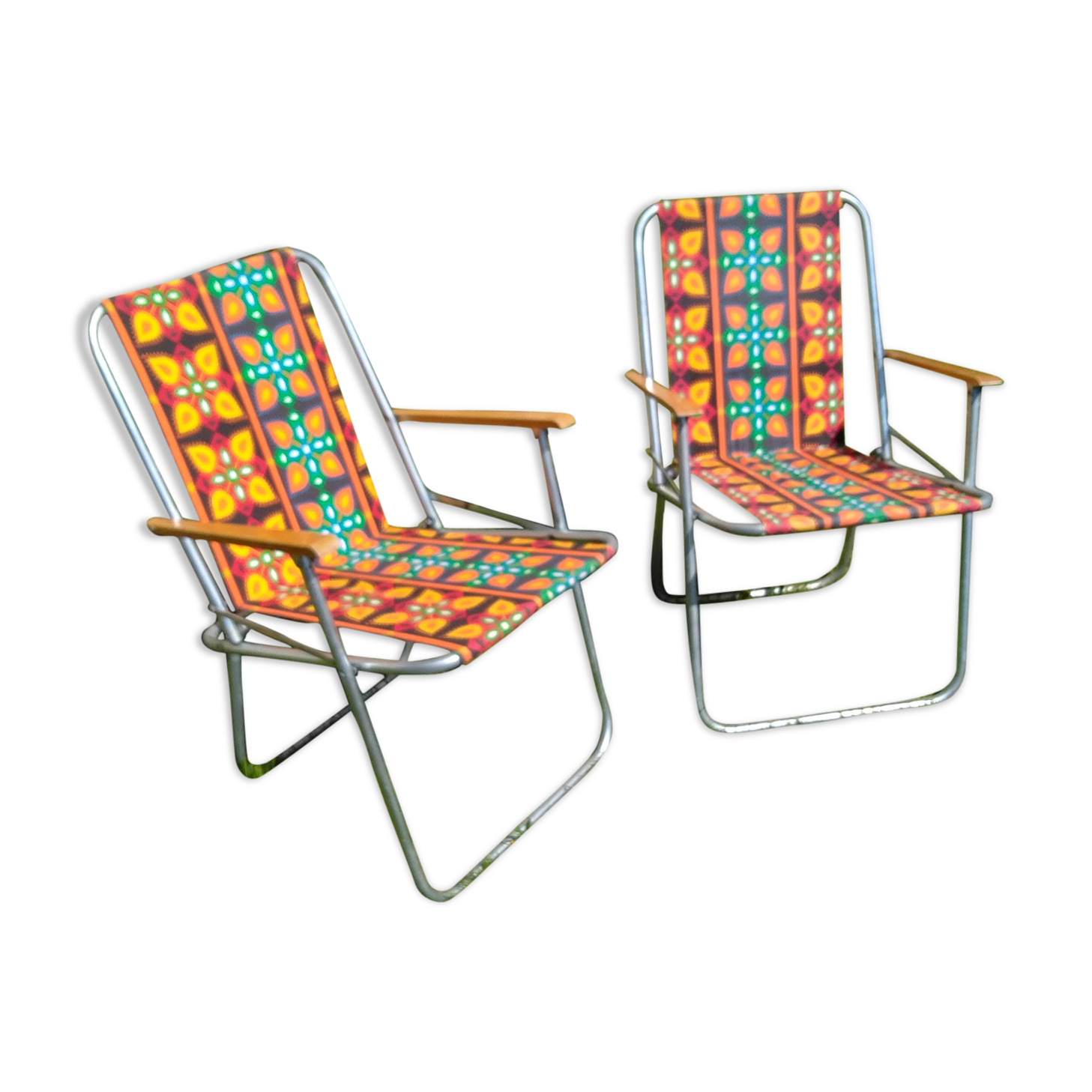 Duo de chaises pliante vintage