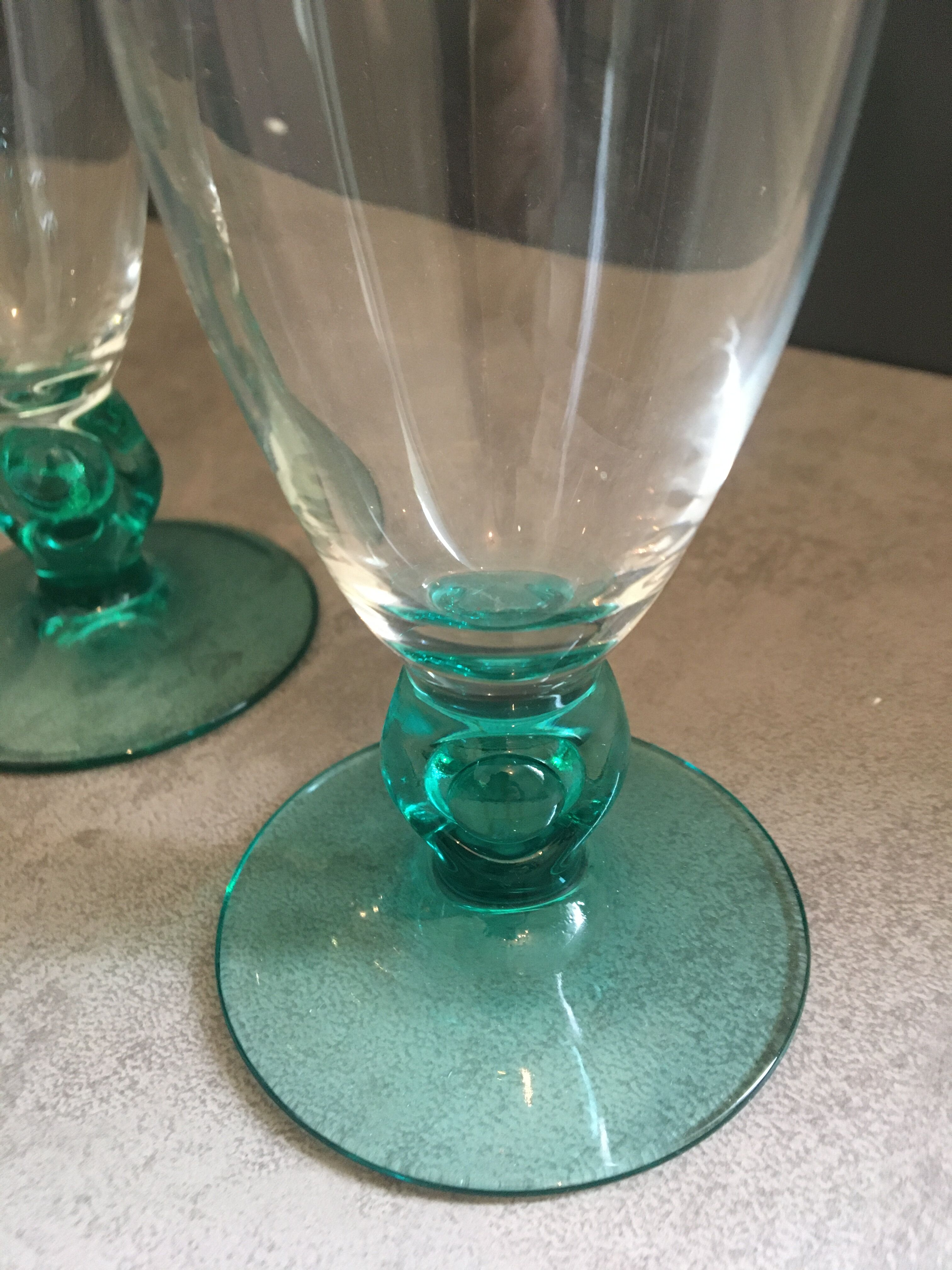 7 verres Luminarc bleu turquoise
