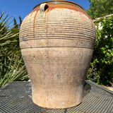 Ancient terracotta pottery jar from the 20th century.