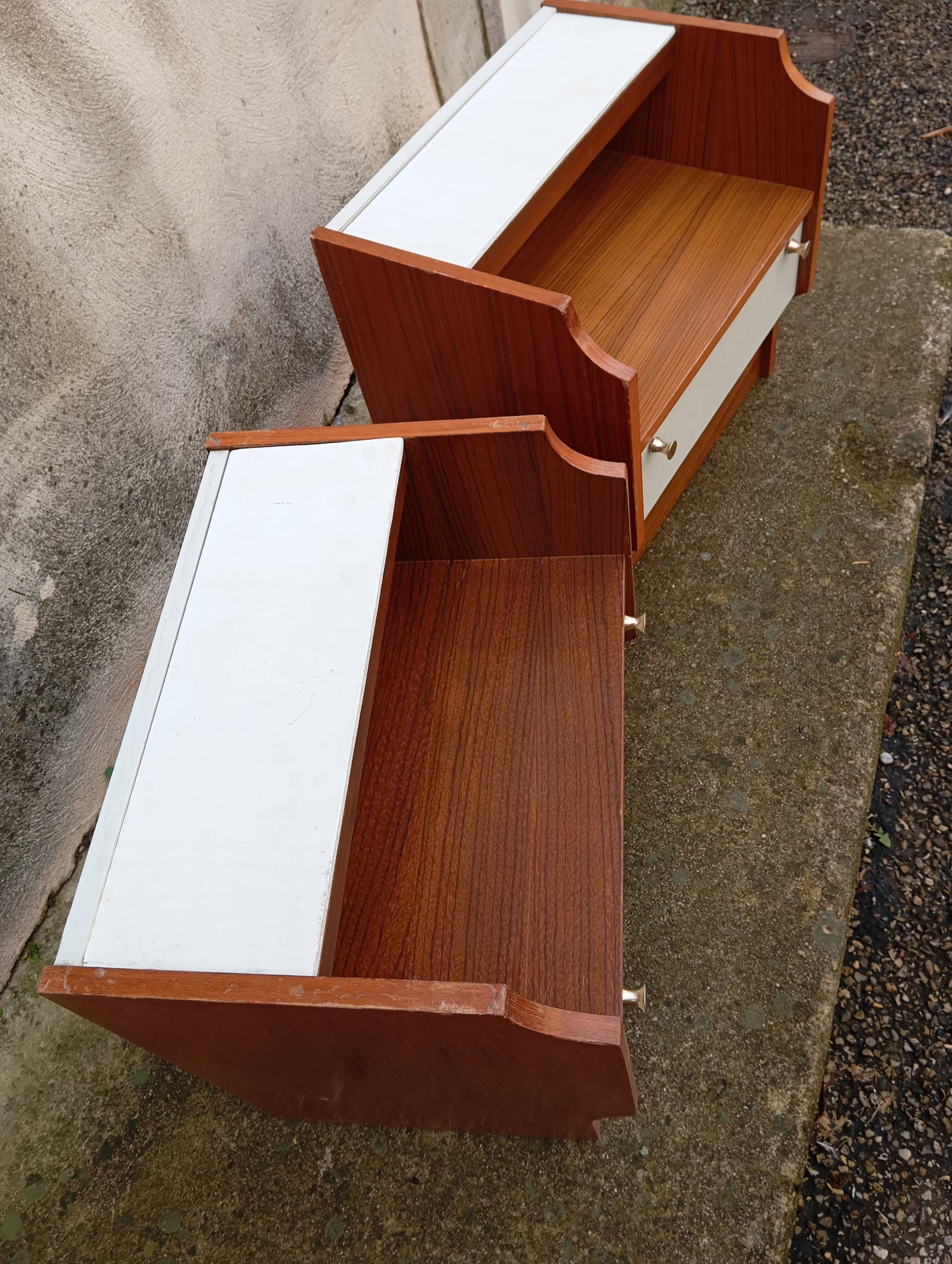 Pair of vintage bedside tables