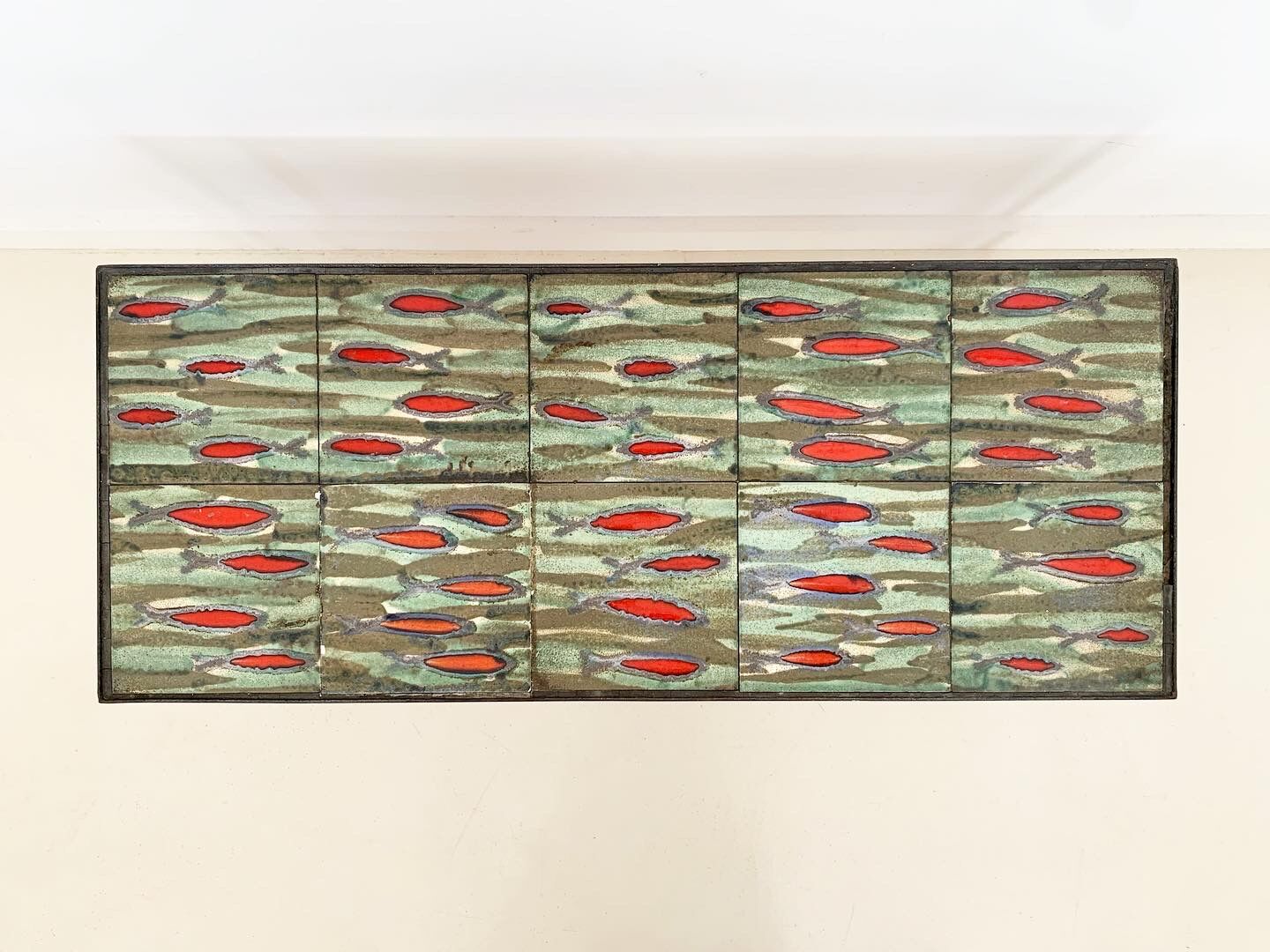 Vintage earthenware coffee table