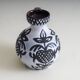 60s ceramic black & white jug