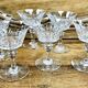 6 old Baccarat crystal champagne glasses Piccadilly model signed