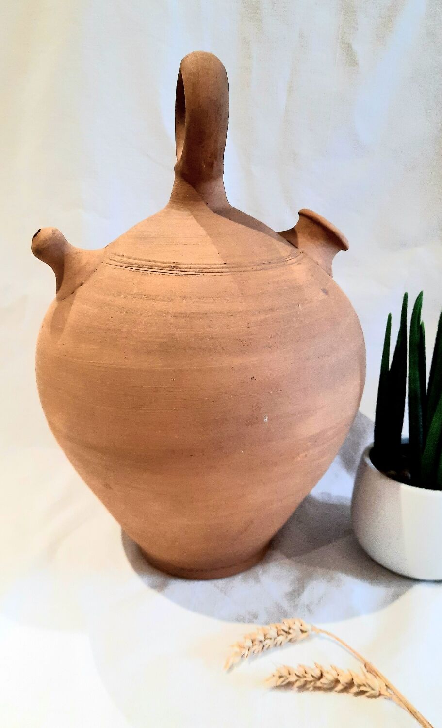 Terracotta vase pot