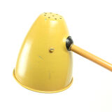 Yellow metal desk lamp 1960