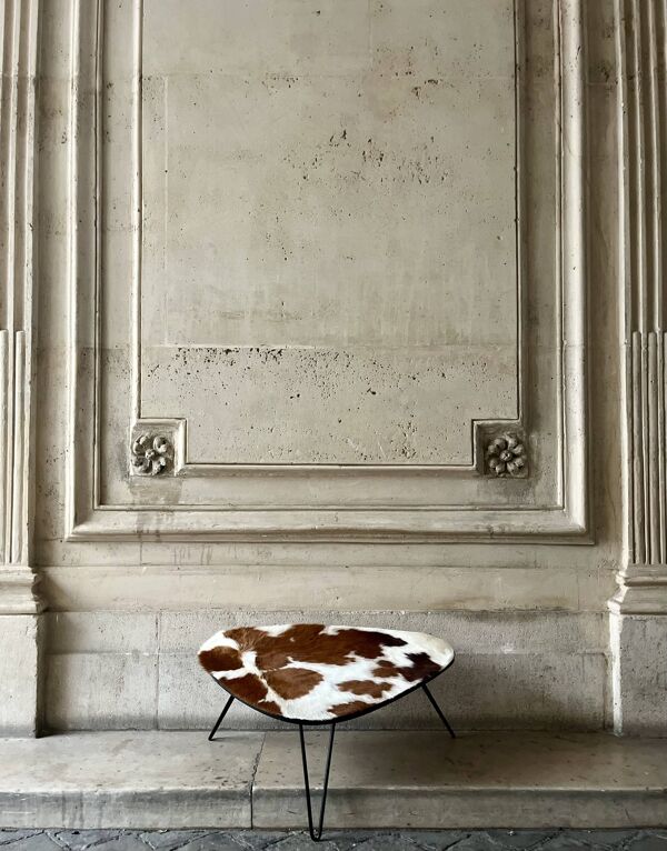 Table basse peau de vache