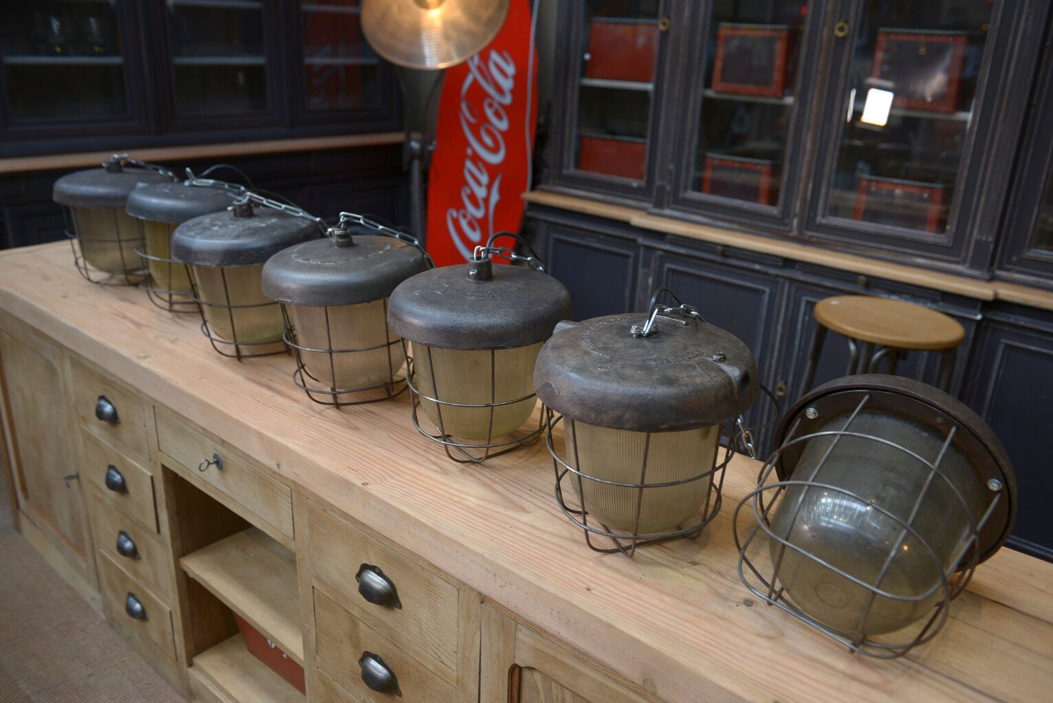Old cast iron street lanterns 1920