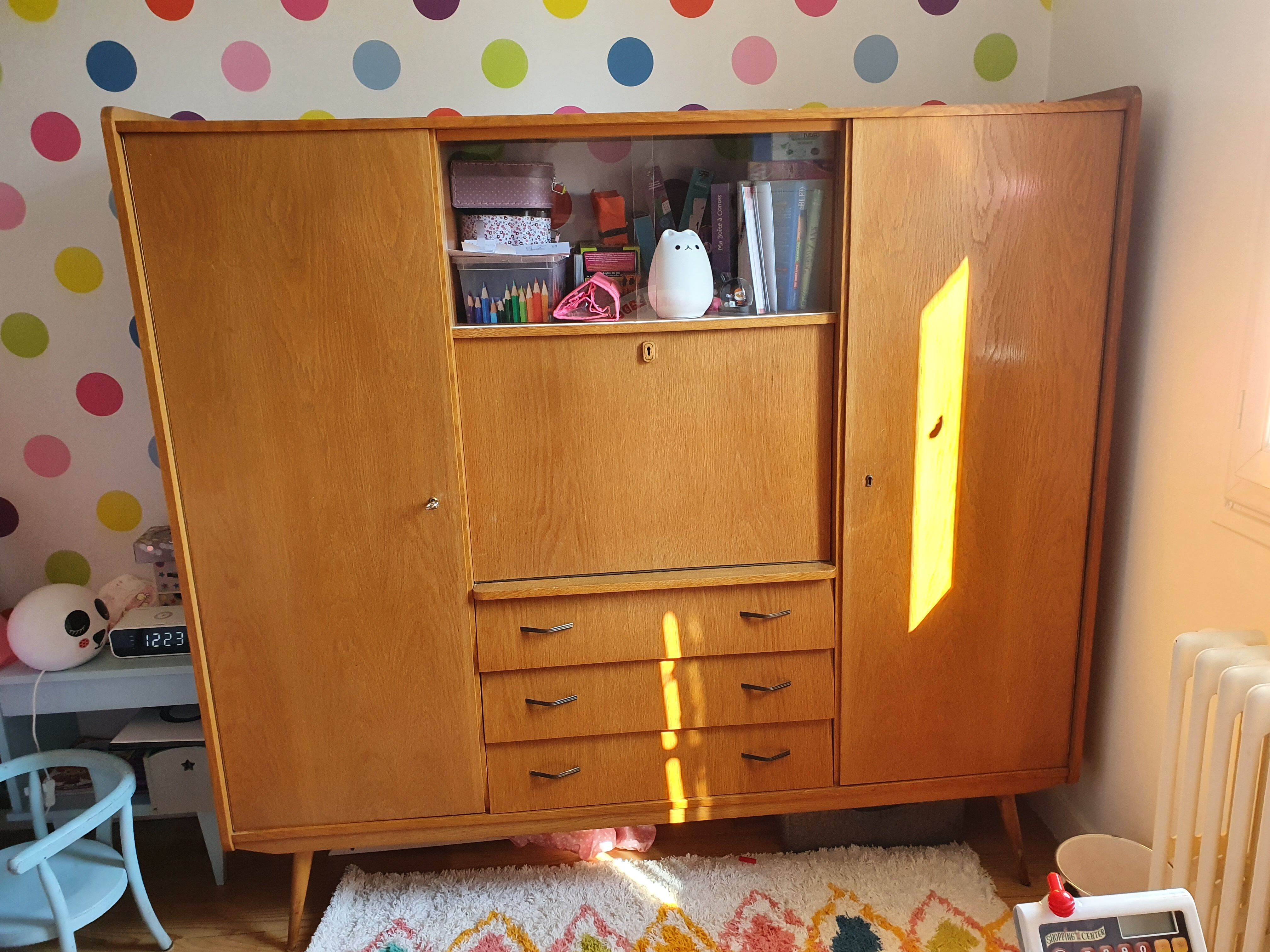 Scandinavian wardrobe dresser secretary