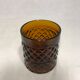 Service old decanter and its 6 glasses for orange juice - geometric vintage