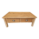 Table basse 4 tiroirs en pin scandinave