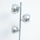 Chrome floor lamp 3 globes