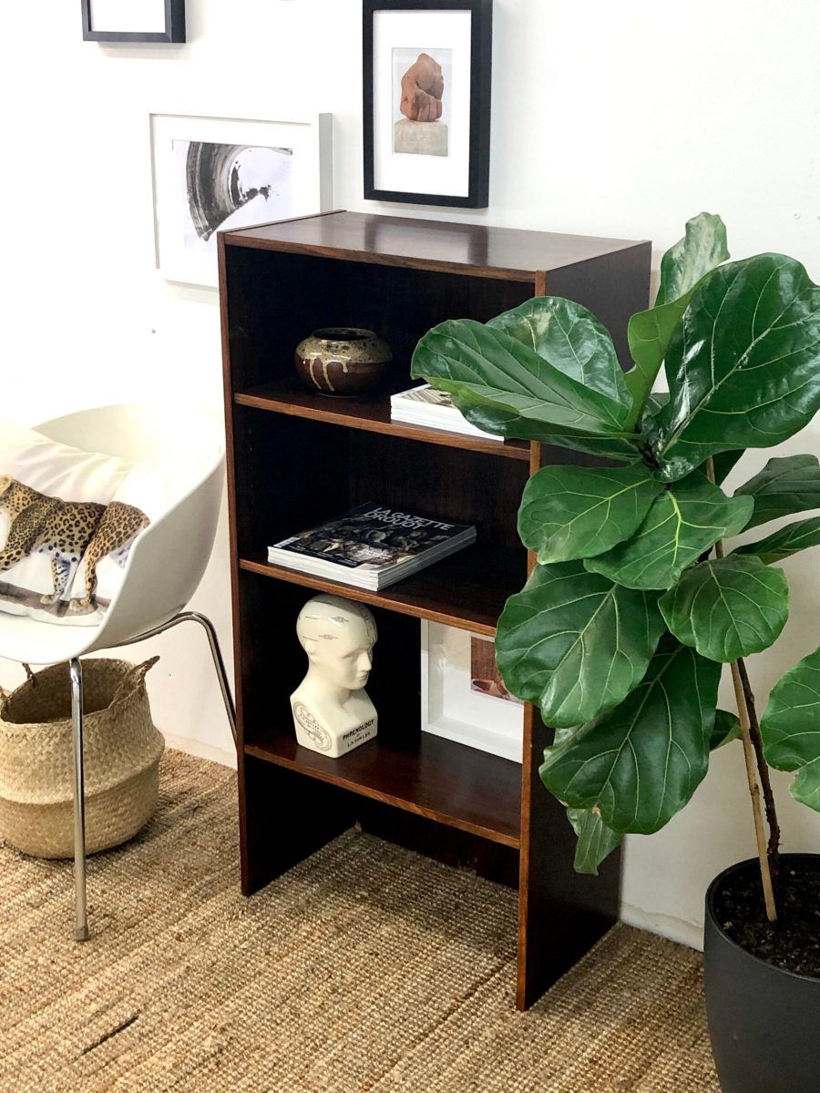 Scandinavian library in rosewood 60.5 cm