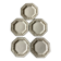 Set of 5 dessert plates by Johnson Brothers, dimensions: diameter - 19.5 cm -