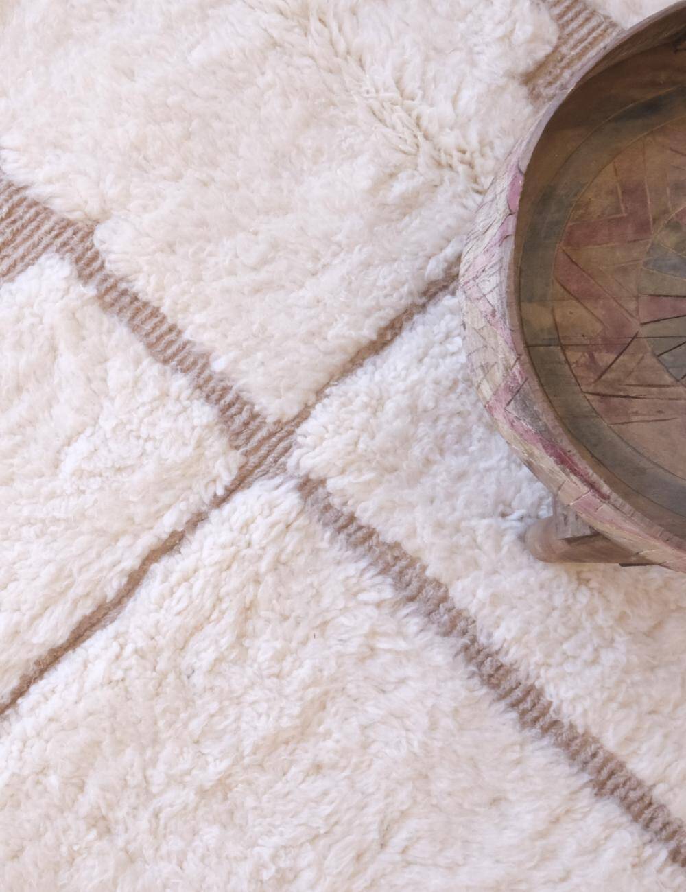 Tapis Blanc Contemporain - 300 x 206 cm