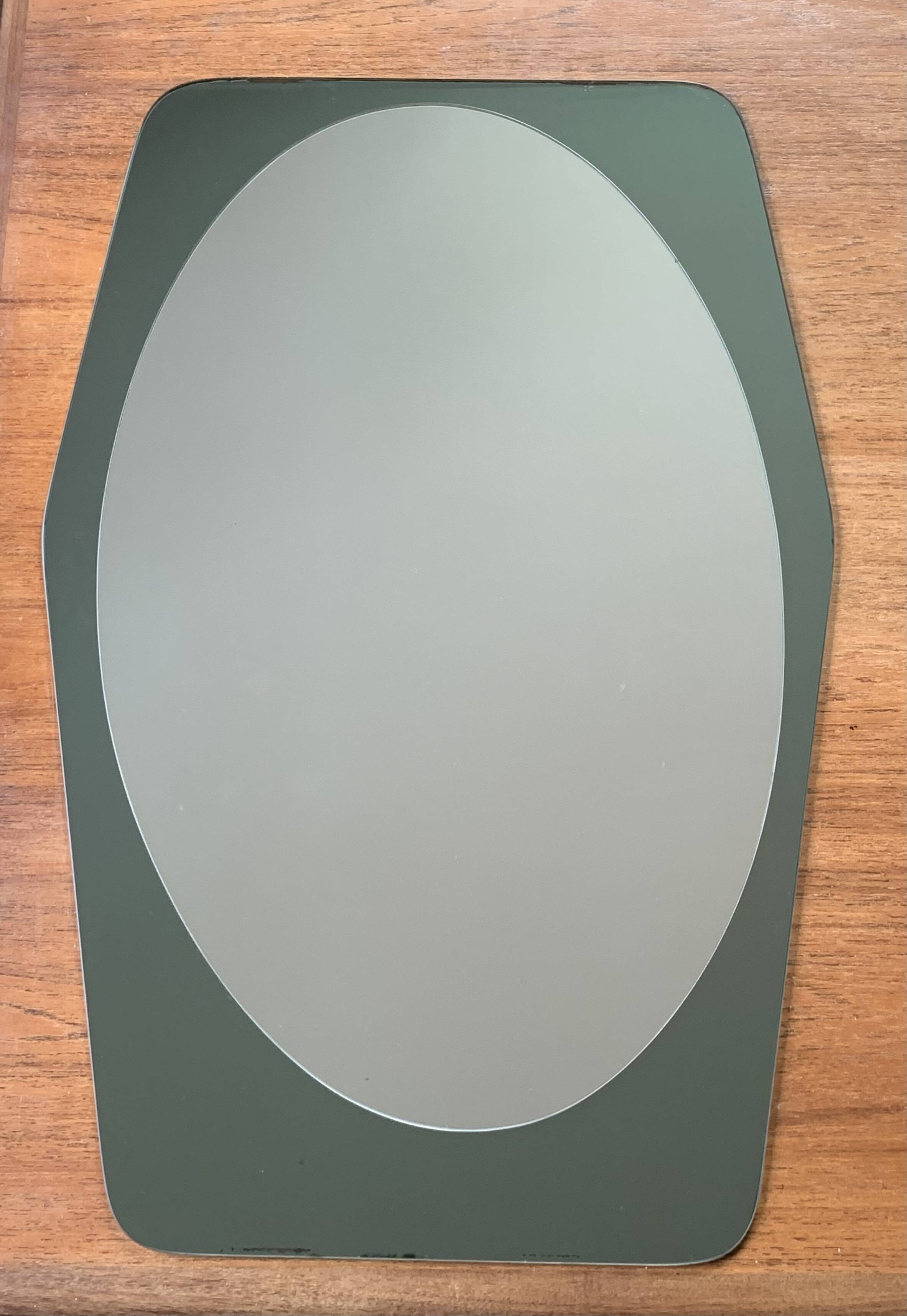 Double shade mirror 43x66 vintage 1970