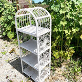 Ancien salon en rotin blanc : 5 meubles