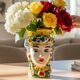 Italian Ceramic Testa di Moro Decorative Vase, Sicily