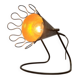 Mid-century German brass table lamp or floor lamp from the 1950s.