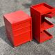 Prisunic 1970 metal trolley and box