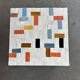 Square coffee table in multicoloured zellige, handcrafted in Morocco.