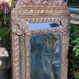 Old mirror with beading