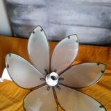 Daisy suspension shortbread glass and vintage brass