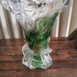 Crystal vase signed Michel steiner