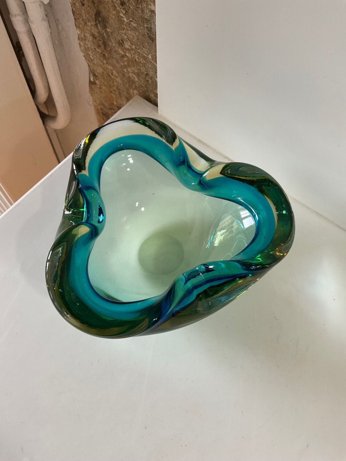 Ashtray vintage murano glass pocket 1950/1970