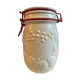 Bocal en verre blanc