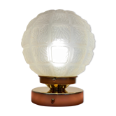 Applique murale globe vintage art déco