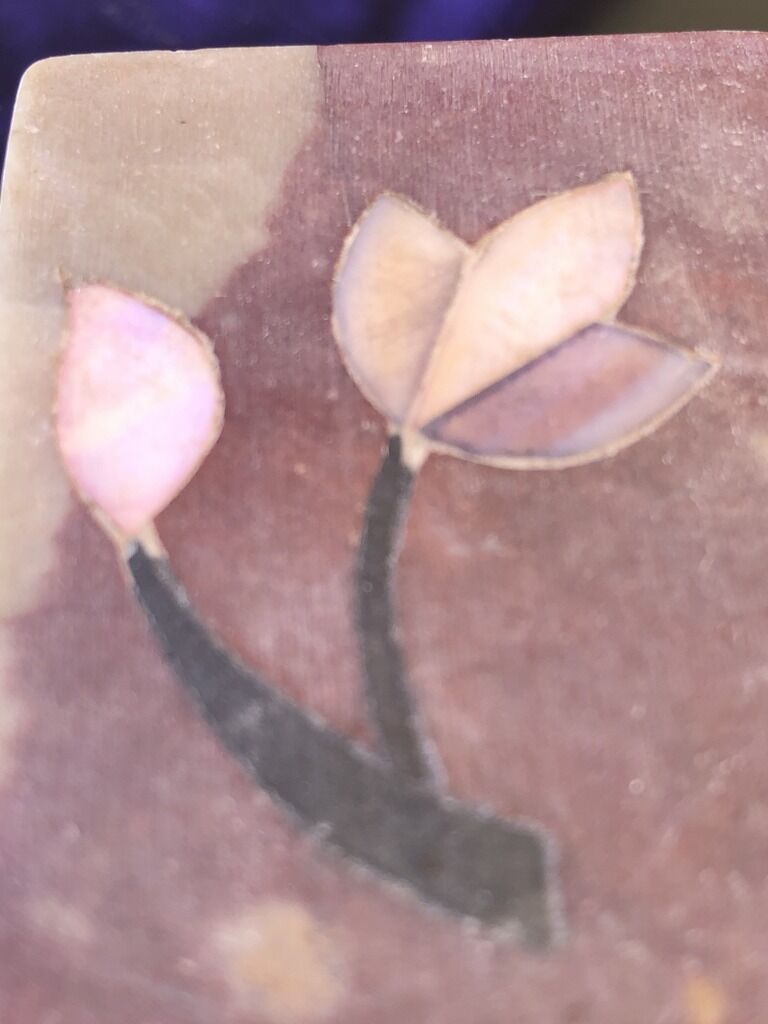 Stone and mother-of-pearl box