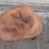 Ancient brutalist tripod stool