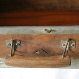 Painter's case in walnut and metal early XX