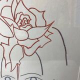 Lithograph by Jean Cocteau