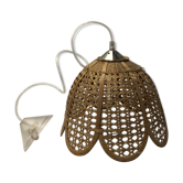 Vintage rattan hanging lamp