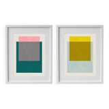 2 framed printed arts