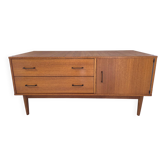 Low Scandinavian design sideboard in teak