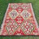 Vintage Turkish kilim, handwoven, 140x191 cm.
