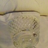 Crystal vase val saint lambert foot shower decor diamond tips