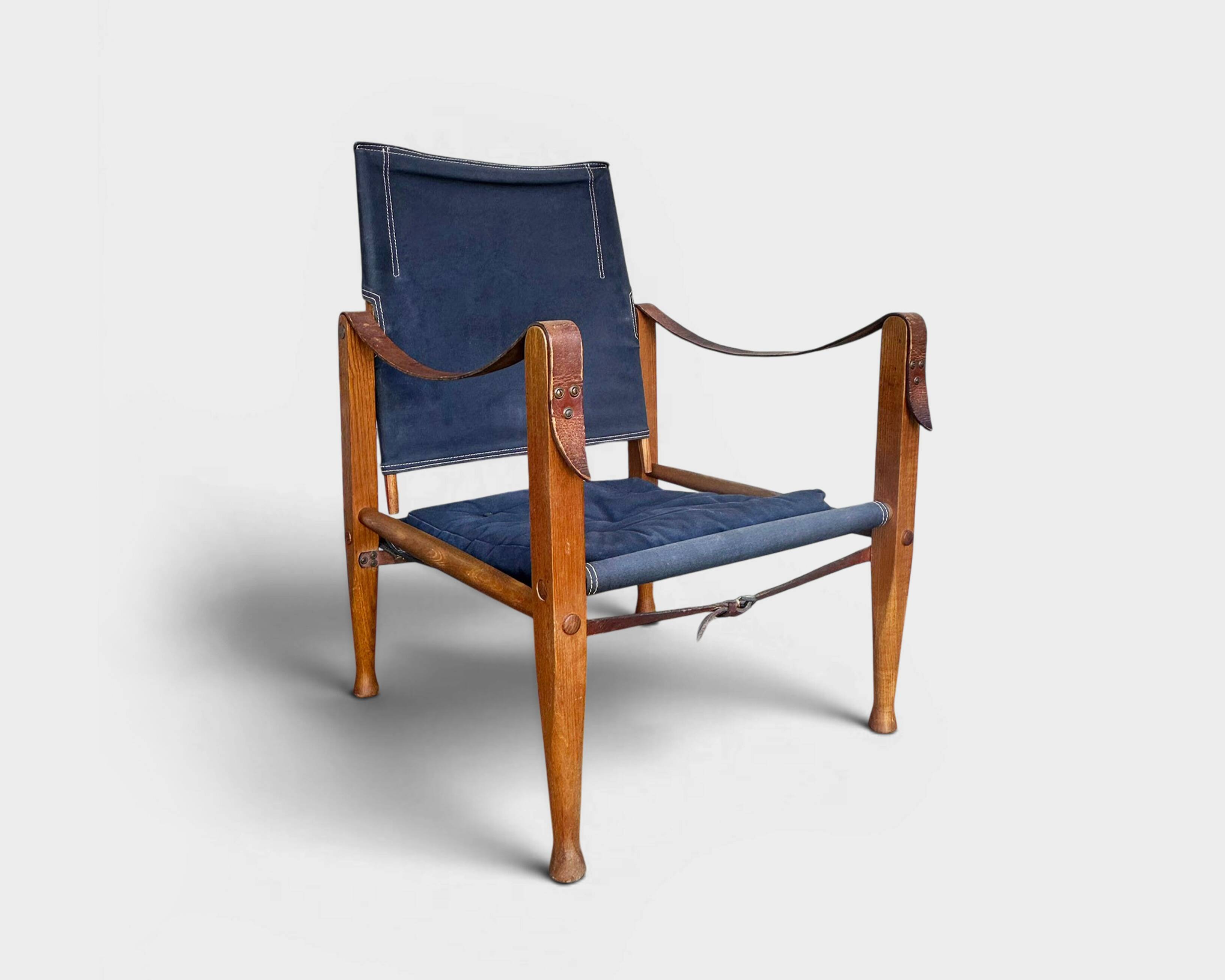 Safari Chair KK47000 Kaare Klint for Rud. Rasmussen, Denmark, 1960