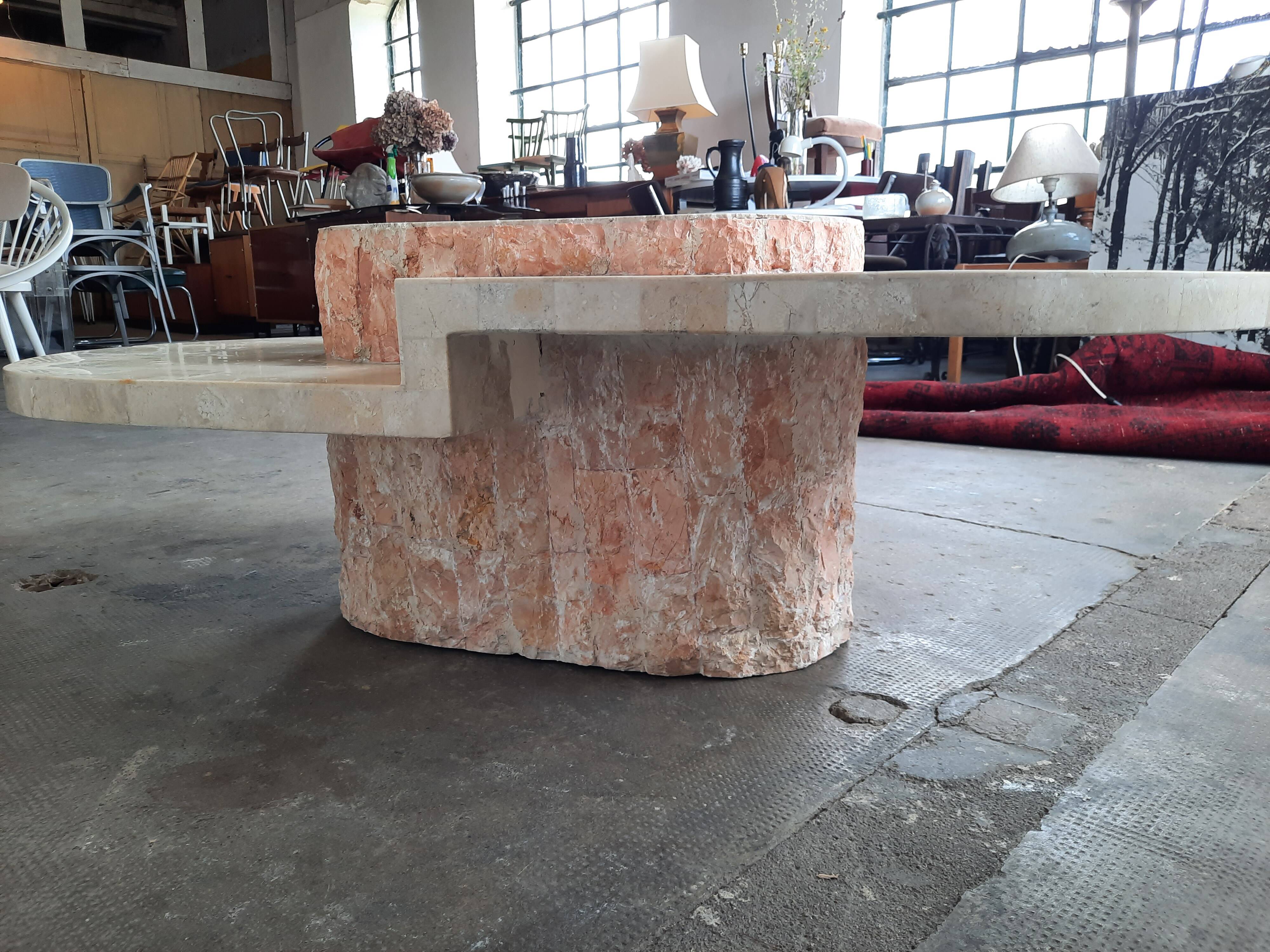 Magnussen Ponte Travertine Veneer Coffee Table