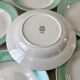 Lot de 6 assiettes creuses Longchamp couleur Céladon années 50