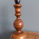 Lamp, turned wooden base