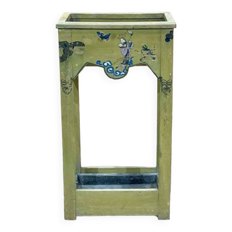 Umbrella stand from the 1950s with Asian decor