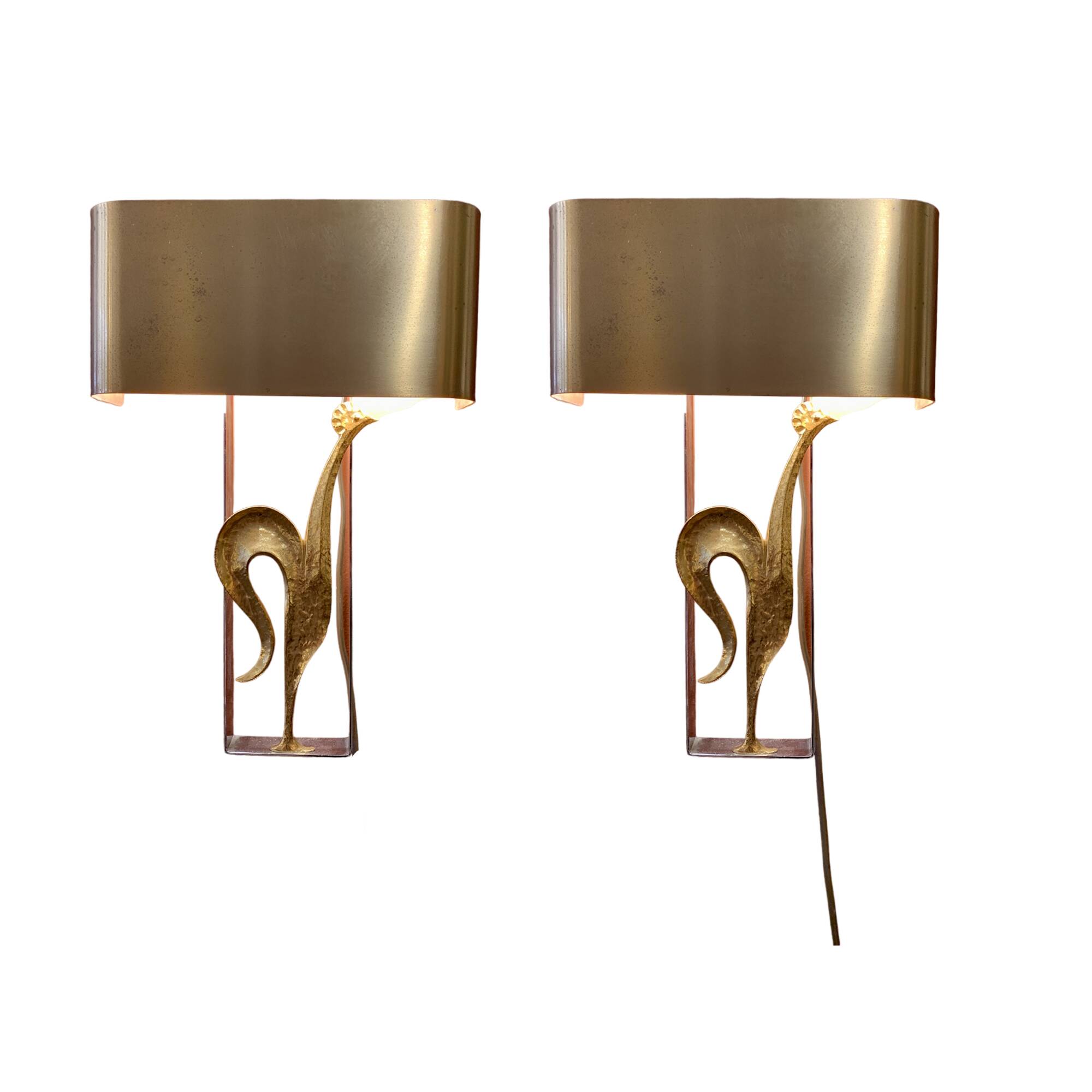 Pair of “Coq” wall lights from Maison Charles